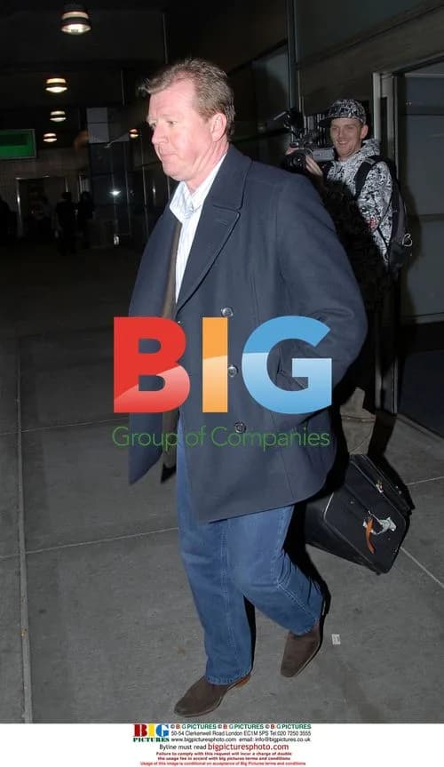 Steve McClaren Arrives at JFK Airport