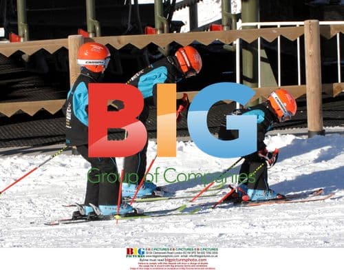 Princess Cristina of Spain and sons ski in Pyrenees