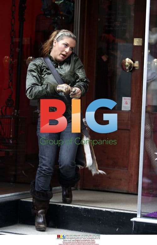 Jessie Wallace shopping for lingerie