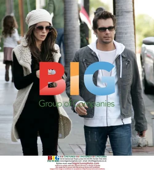 Kate Beckinsale and Len Wiseman Shopping