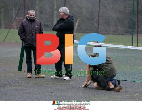 Kerry Katona and Mark Croft Train Dog