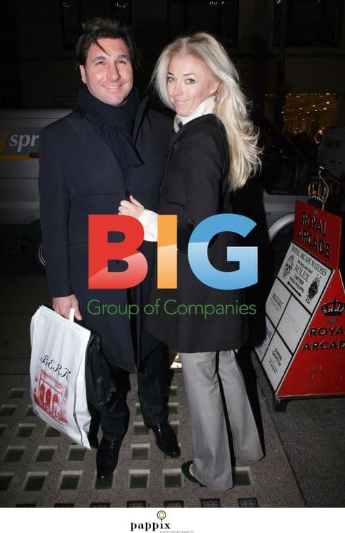 Tamara Beckwith and husband Giorgio Veroni shopping in London