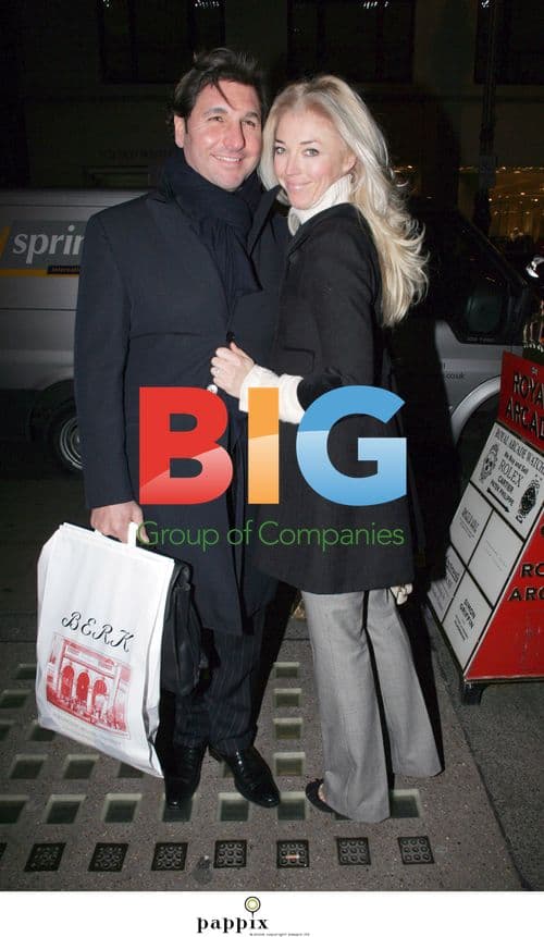 Tamara Beckwith and husband Giorgio shopping in London