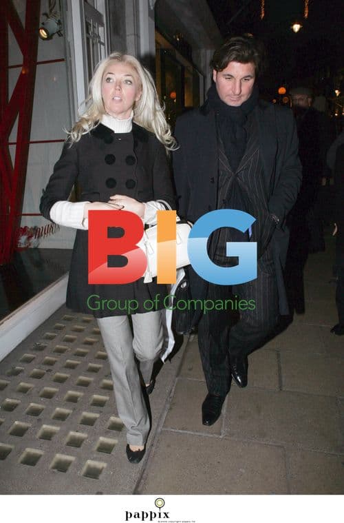 Tamara Beckwith and husband shopping in London