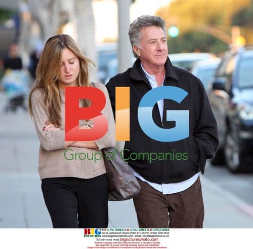 Dustin Hoffman and daughter Rebecca strolling in Santa Monica