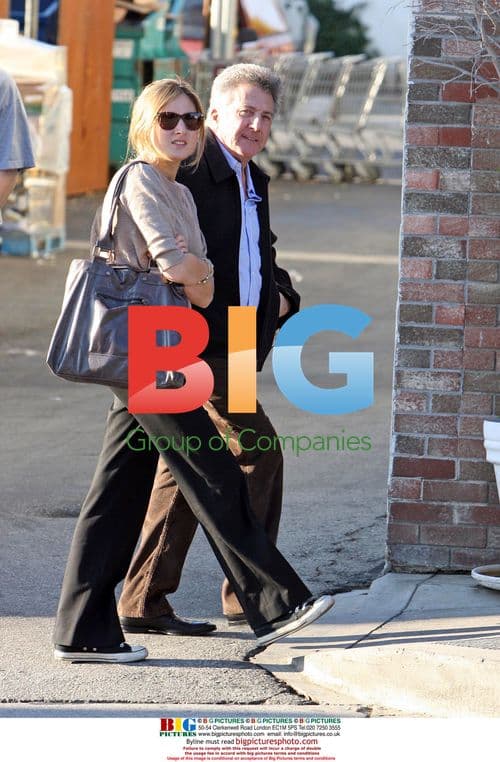 Dustin Hoffman and Daughter Rebecca on Montana Ave