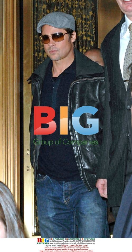 Brad Pitt Exits Midtown Hotel