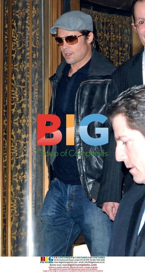 Brad Pitt Exits Hotel in NY