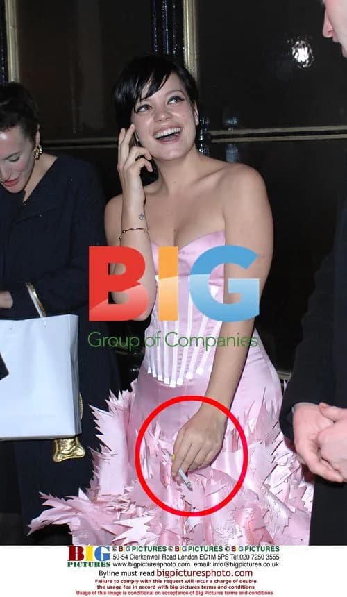 Lily Allen at British Fashion Awards 2007