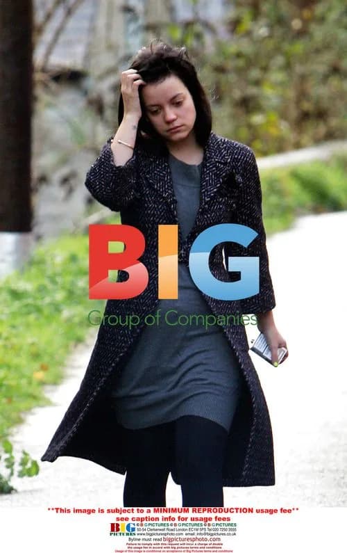 Lily Allen goes to the pub with family