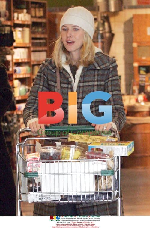 Naomi Watts Grocery Shopping in NYC