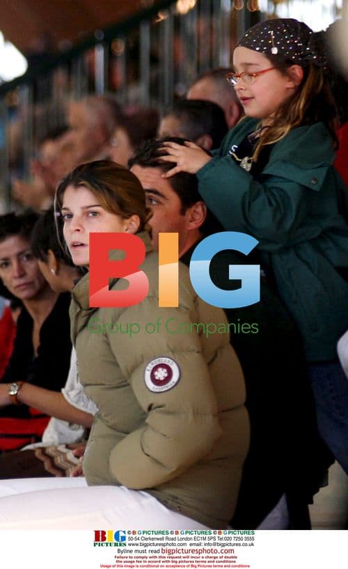 Athina Onassis and Cayetano Martinez in Larin Horse Riding Contest