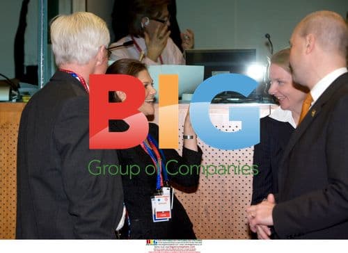 Crown Princess Victoria and Swedish PM in Brussels