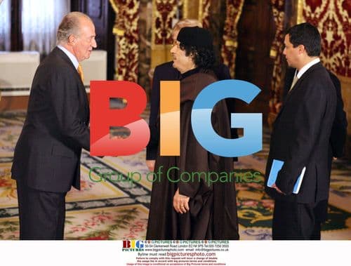 King and Queen of Spain host Gaddafi