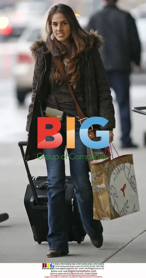 Actress Sandra Echeverria at Vancouver Airport
