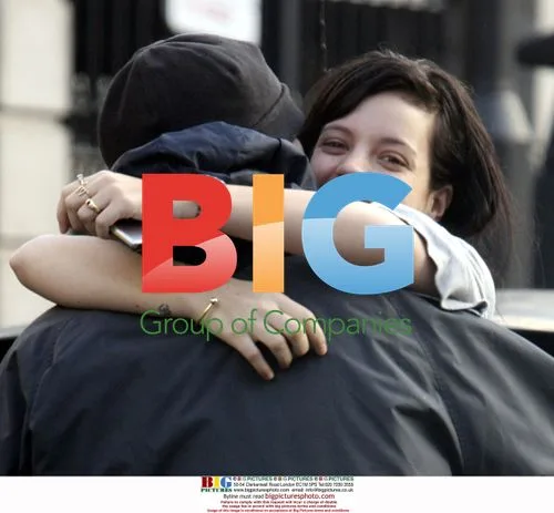 Lily Allen Displays Ring in London