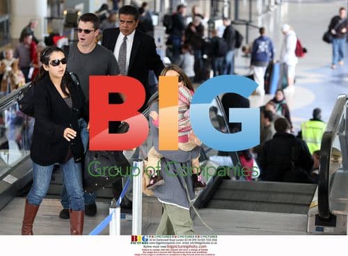 Matt Damon Departs LAX with Family