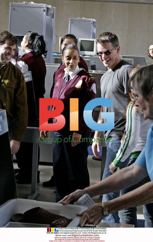 Matt Damon and family at LAX