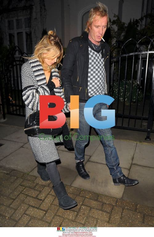 Sienna Miller and Rhys Ifans leave Davina Taylor's house