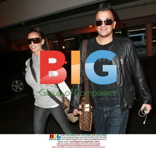 Peter Andre and Katie Price at LAX