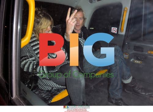 Sienna Miller and Rhys Ifans leave Davina Taylor's house