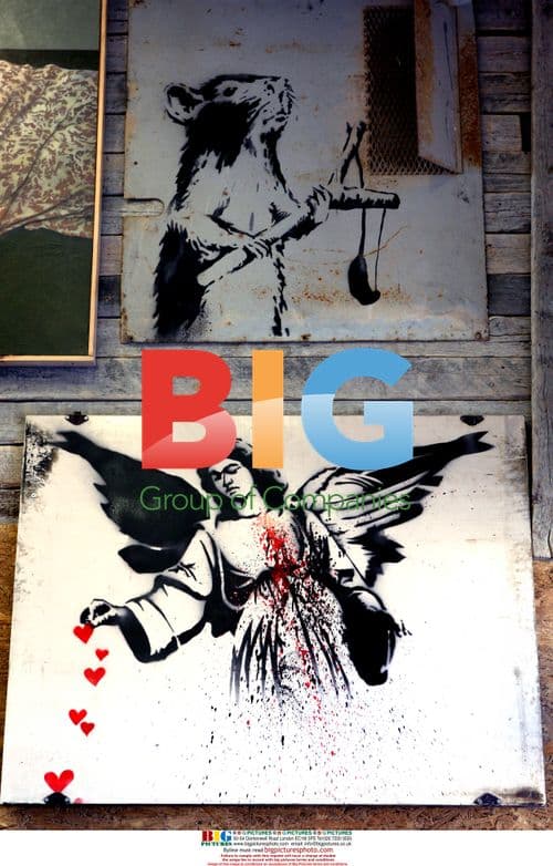 Banksy Rat 'Santa's Ghetto' Mural