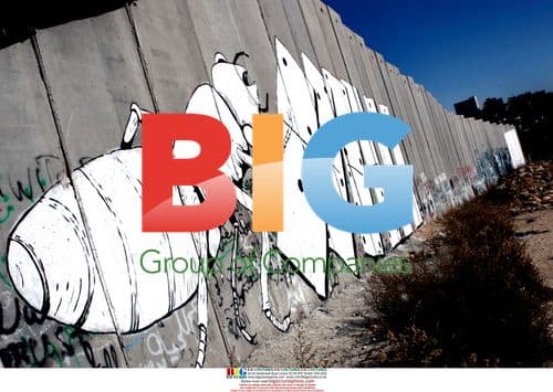 Banksy Paints Murals on West Bank Barrier