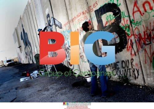 Banksy Paints Murals on West Bank Barrier