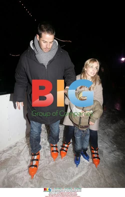Jamie Redknapp and Family at Winter Wonderland