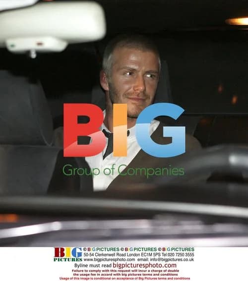 David Beckham leaves Madrid restaurant