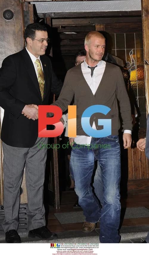David Beckham Leaves Madrid Restaurant