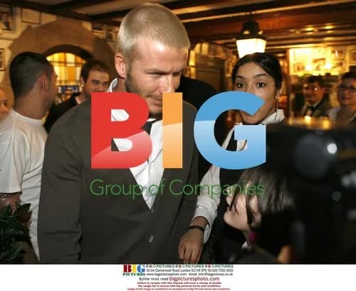David Beckham at Favorite Madrid Restaurant