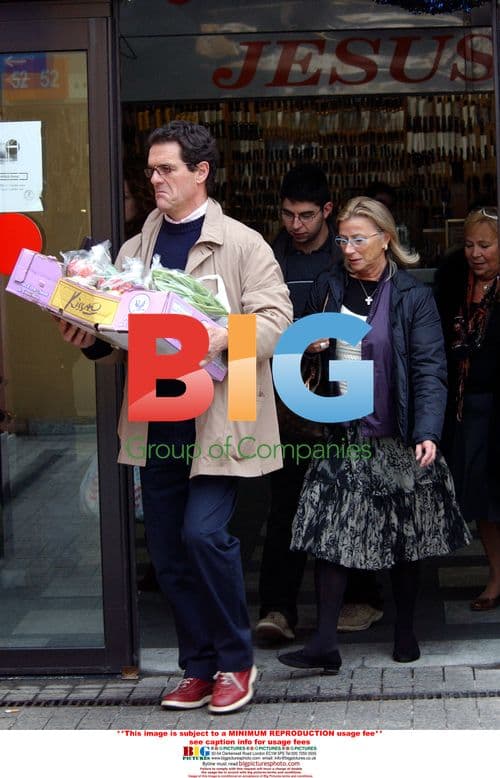 Fabio Capello and Family at Marbella Food Market