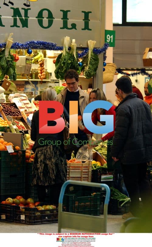 Fabio Capello & Family Go Grocery Shopping
