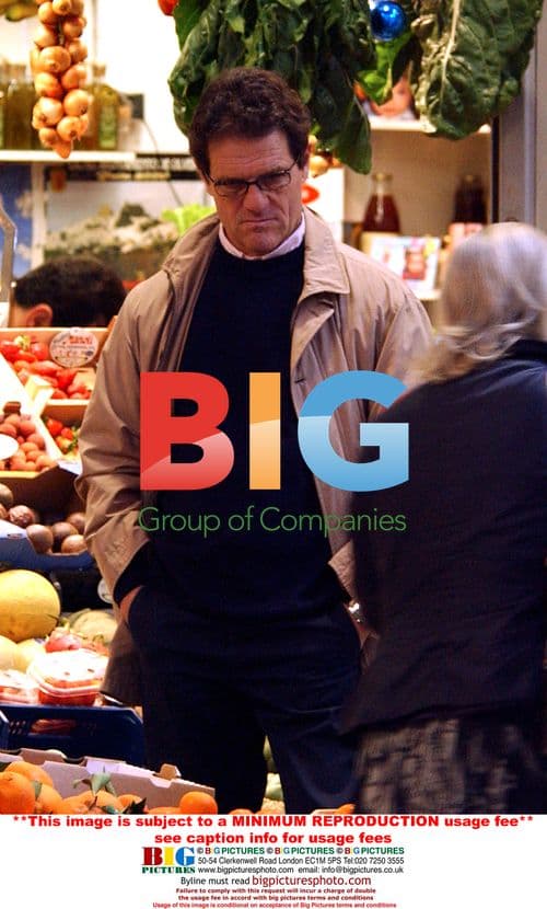 Fabio Capello and Family Shopping in Marbella