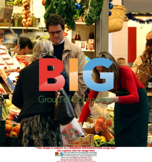 Fabio Capello and Family Grocery Shopping in Marbella