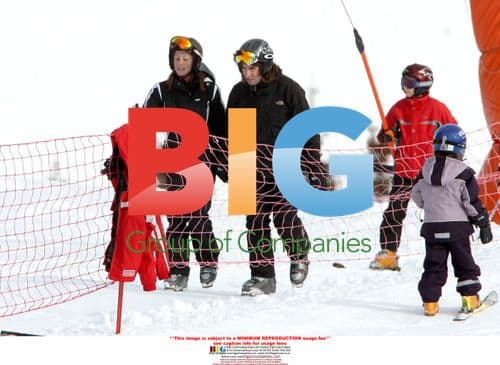 Liam Gallagher's First Ski Lesson in Switzerland