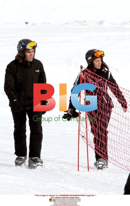 Liam Gallagher Learns to Ski in Switzerland