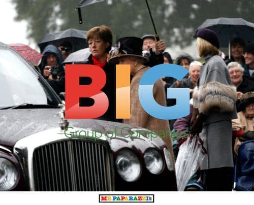 Queen Braves Rain for Christmas Service