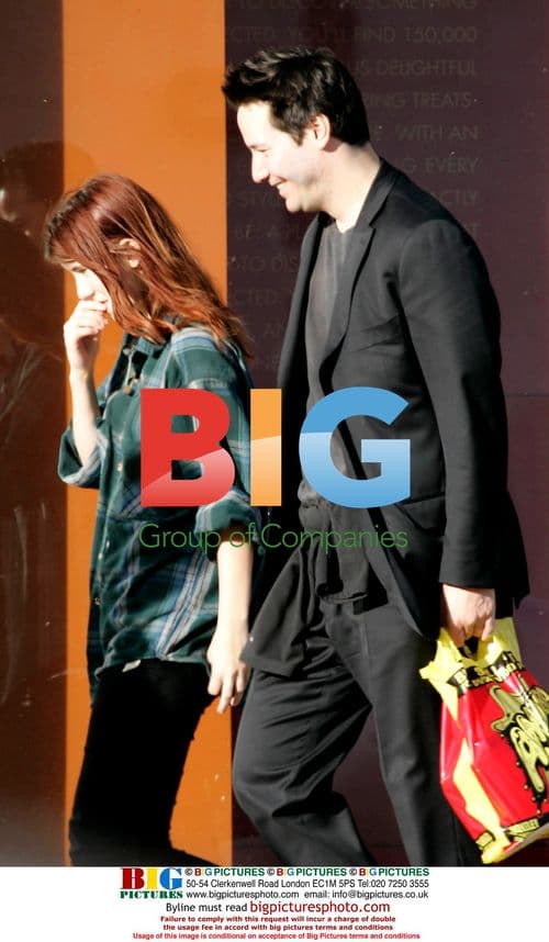 Keanu Reeves out Christmas shopping with relative