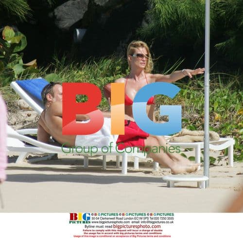 Nicolette Sheridan and Michael Bolton on holiday in Caribbean