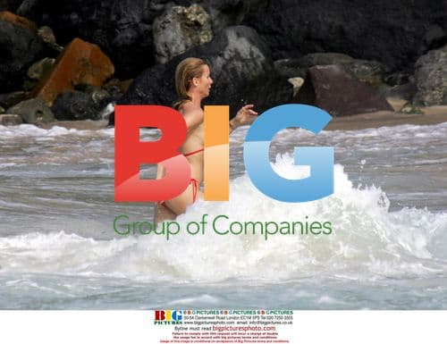 Nicolette Sheridan and Michael Bolton in St. Barts