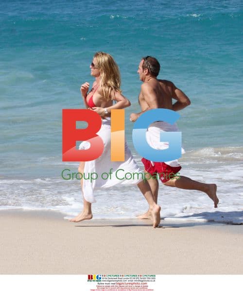 Nicolette Sheridan and Michael Bolton in Saint Barts