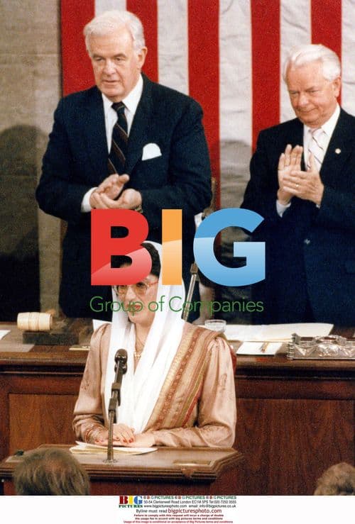 Former Pakistani PM Benazir Bhutto Addresses Congress