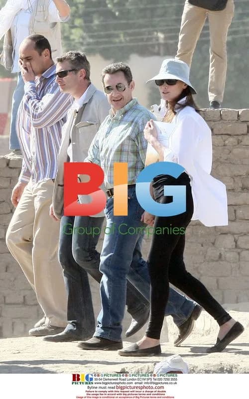 Nicolas Sarkozy and Carla Bruni in Egypt