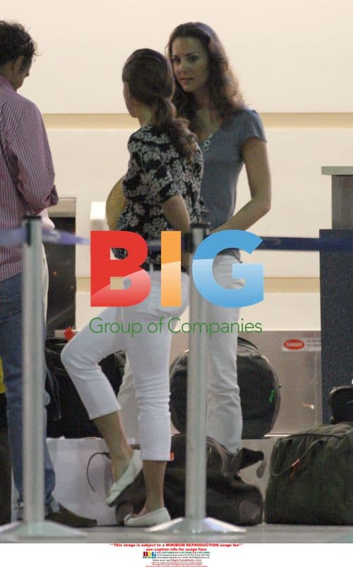 Kate Middleton Boards Flight Back to UK