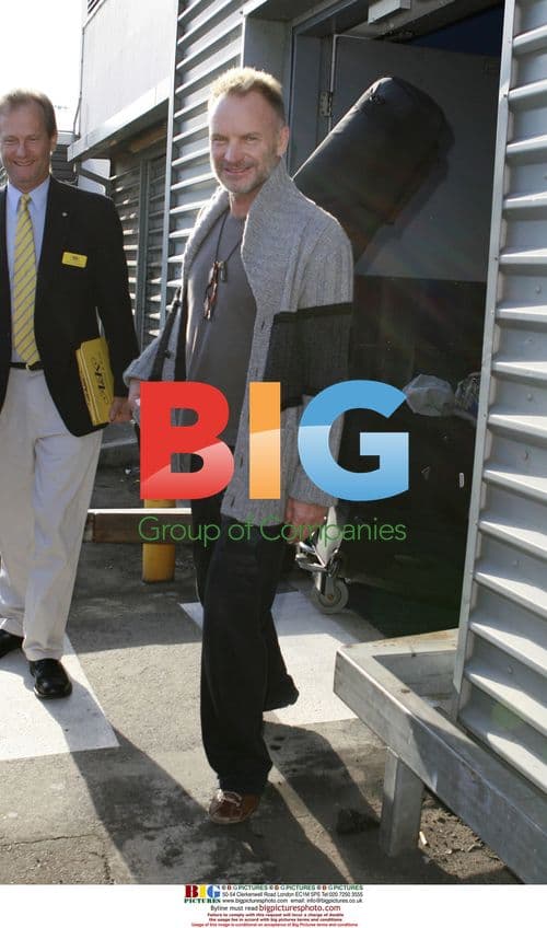 Sting and Family Arrive in Sydney for Holiday