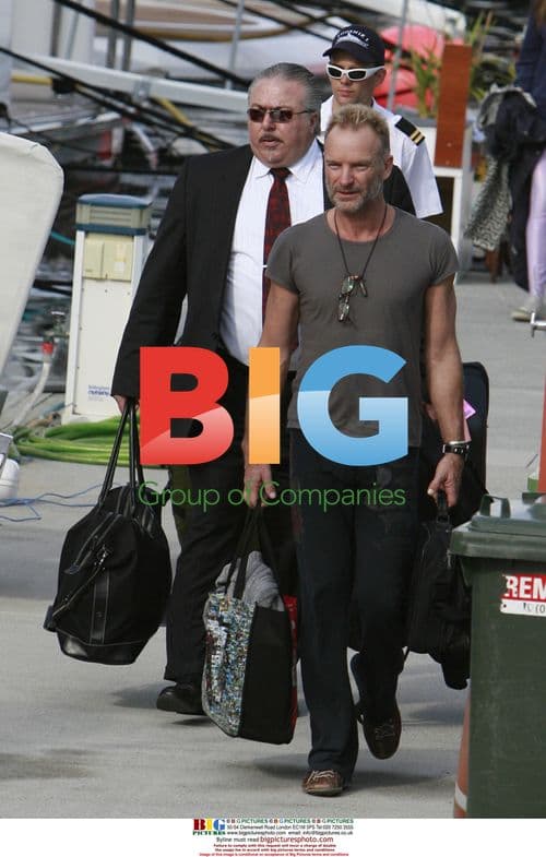 Sting and Family Arrive in Sydney for Holiday