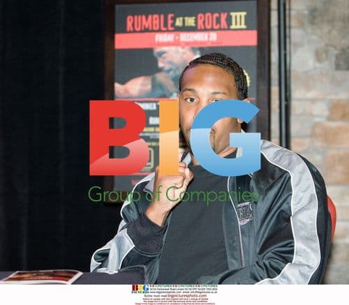 Heavyweight boxer Dominick Guinn at Rumble at the Rock III