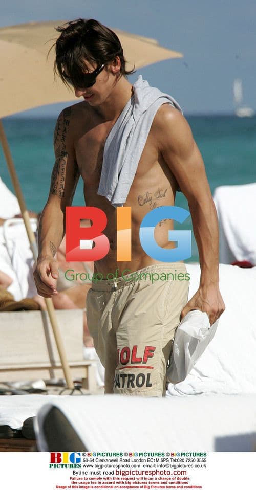 Zlatan Ibrahimovic and family in South Beach Miami